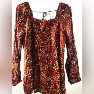 Sonoma Goods For Life- XL- Smocked Bodice Babydoll - Maternity Top